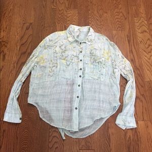 Floral Free People Blouse XS
